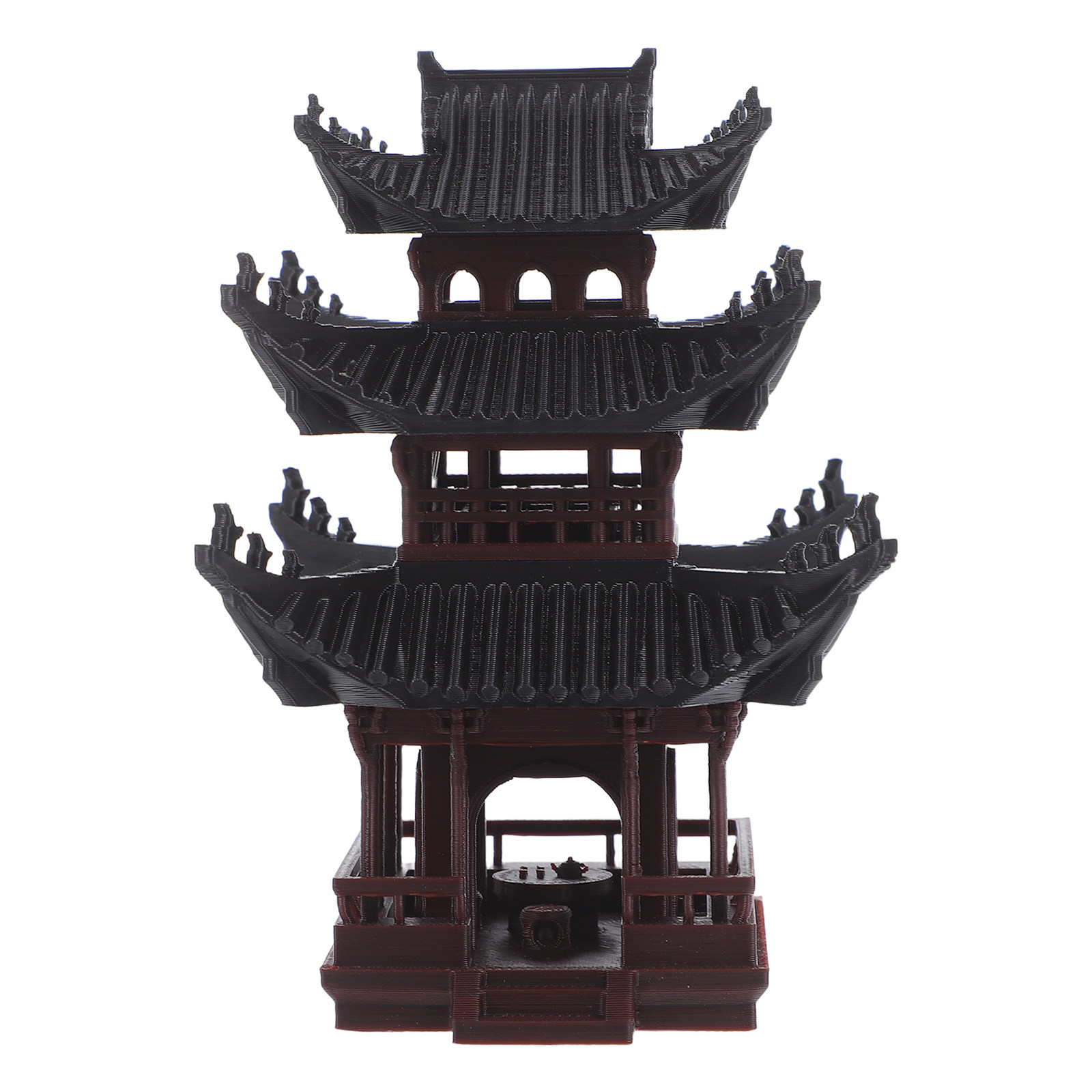 Bonsai Garden With Sand - Mini Statua a Forma di Padiglione,
