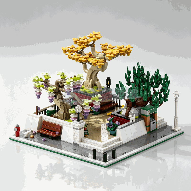 Bonsai Garden Lego Set - 1309 Pezzi Blocchi da Costruzione Albero