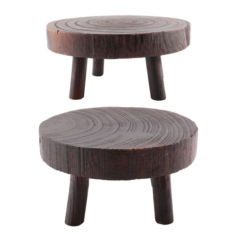 Bonsai Garden Display - ABHU Set di 2 Mini Sgabelli