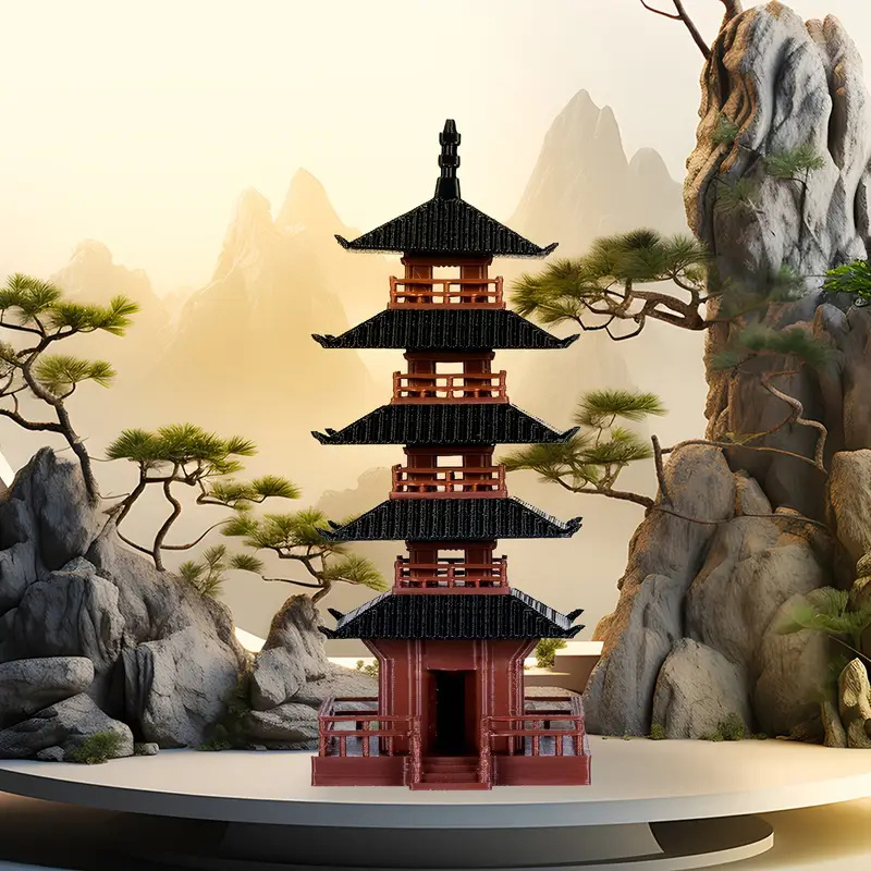 Bonsai Garden Zen - 🛒 Statua Mini Pagoda 1 Pezzo,