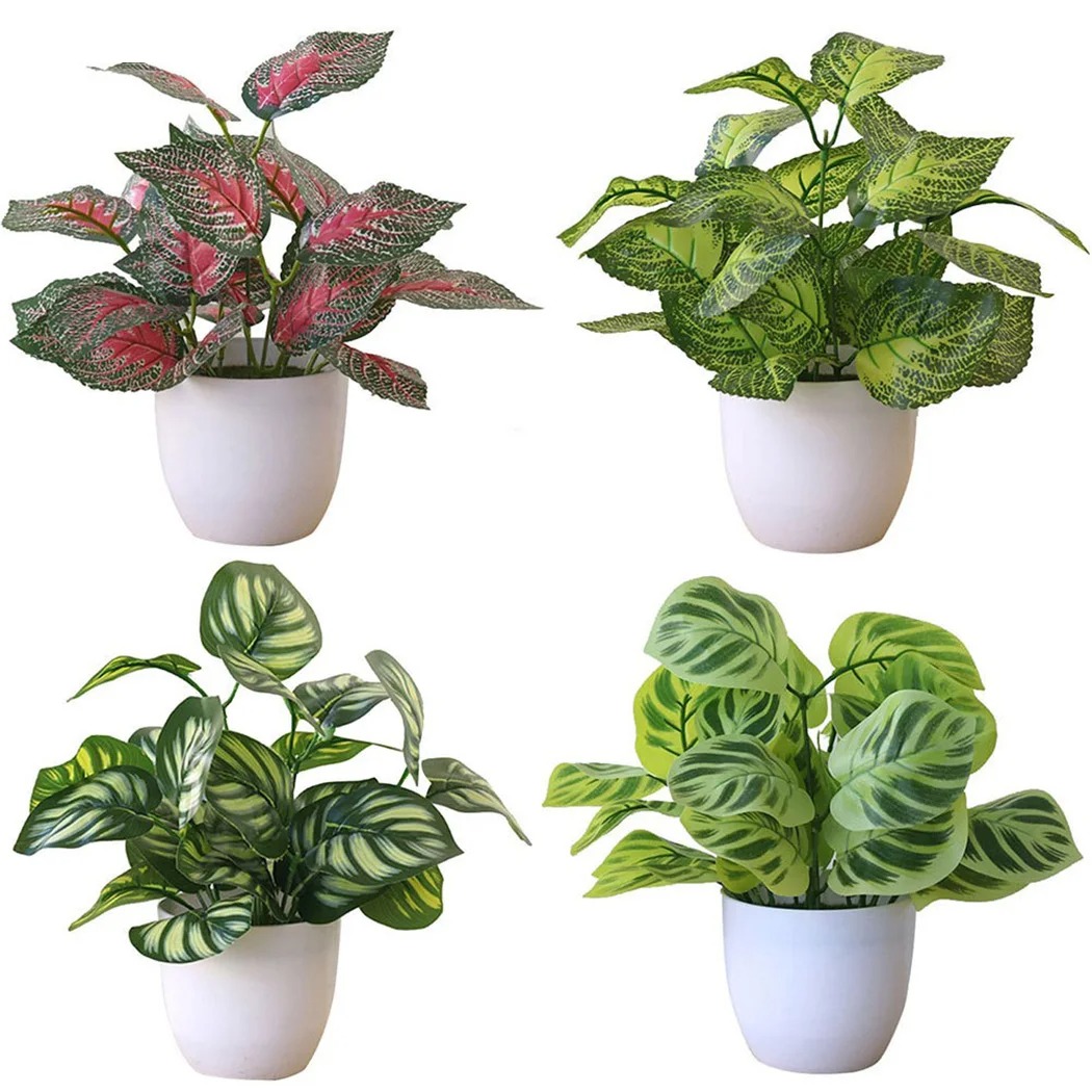 Bonsai Garden Zen - 1PC Foglio Artificiale Vaso di Pianta