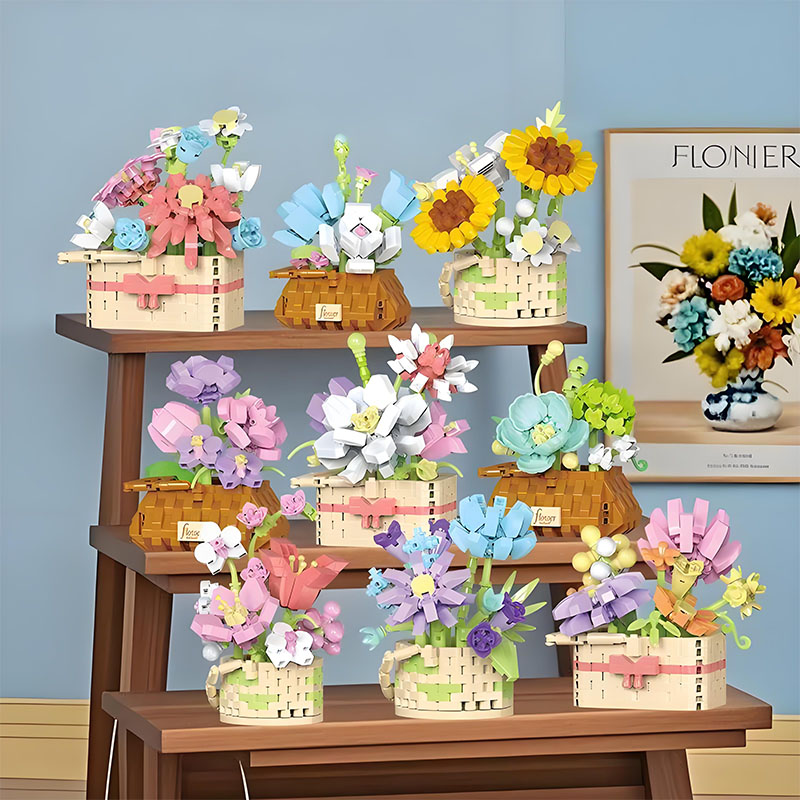 Bonsai Garden Lego Set - Fai da te in vaso rosa