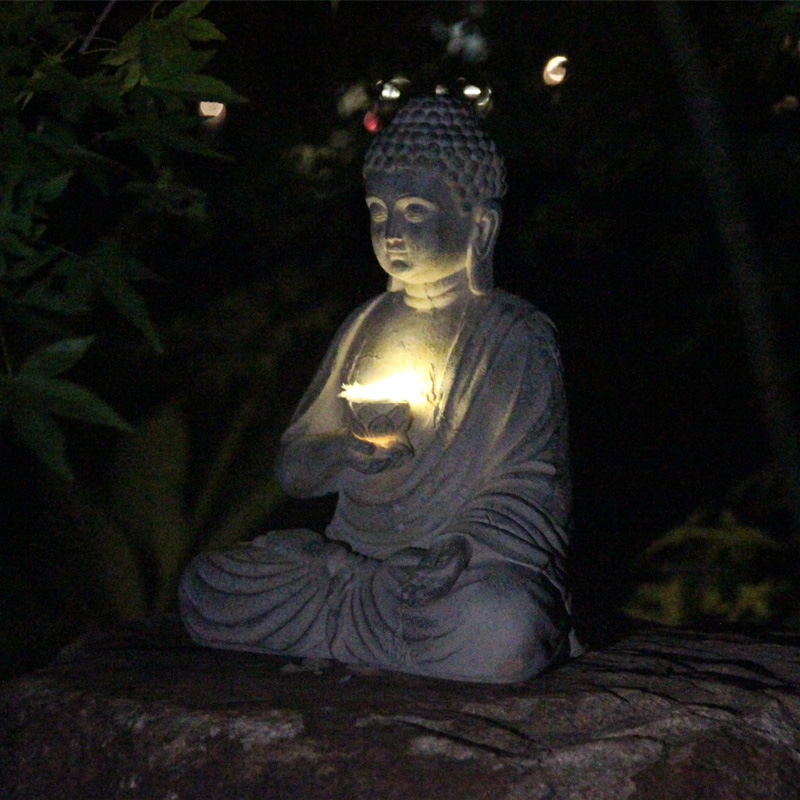 Statua di Buddha solare in res - Bonsai Garden Zen recensione e prezzo
